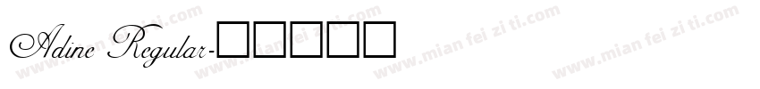Adine Regular字体转换